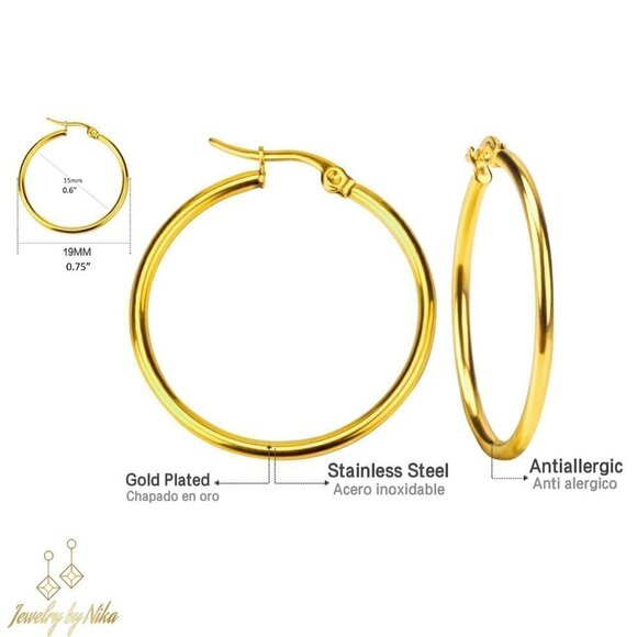 NEW 14K Gold Circle Of Life Round Dainty Minimalist Boho Luxury Earrings - Picture 2 of 6